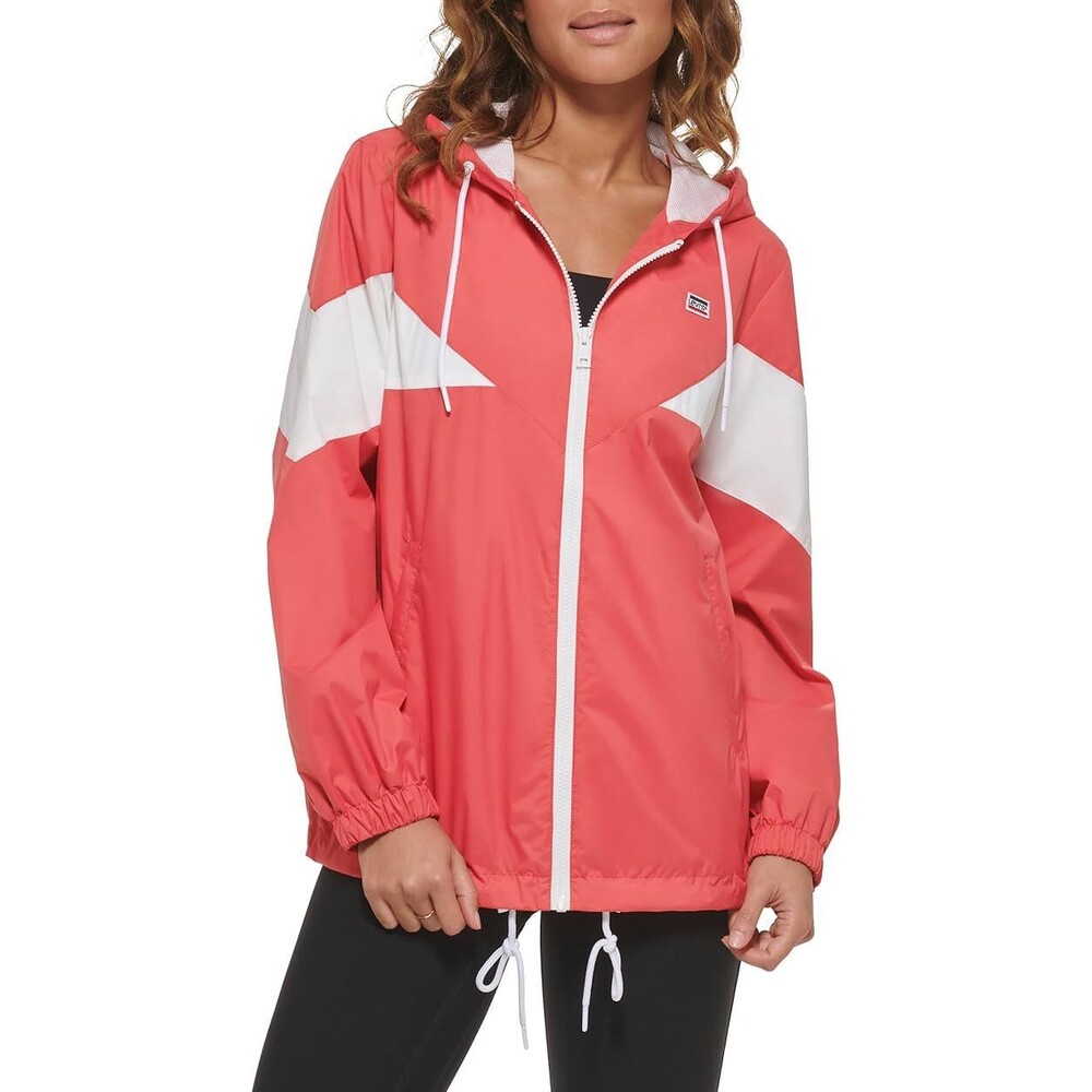 Levi's Women's Nylon Color Block Windbreaker, Medium